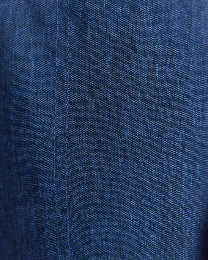 Women Sportscraft Pants Rosa Crop Linen Pant Indigo