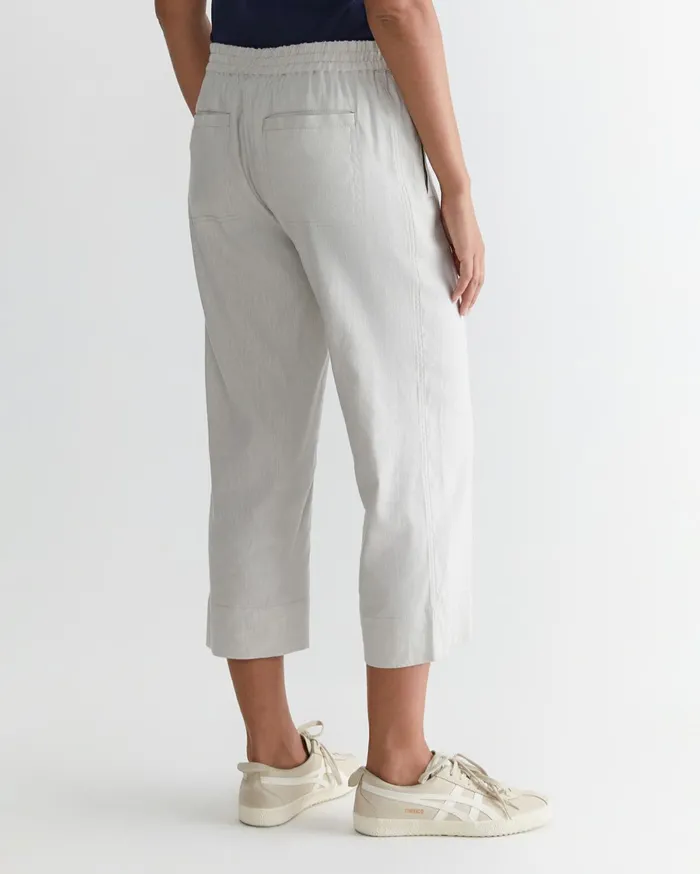 Women Sportscraft Pants Rosa Crop Linen Pant Natural