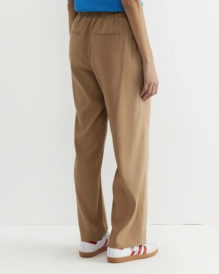 Women Sportscraft Pants Rosa Wide Leg Linen Pant Tan