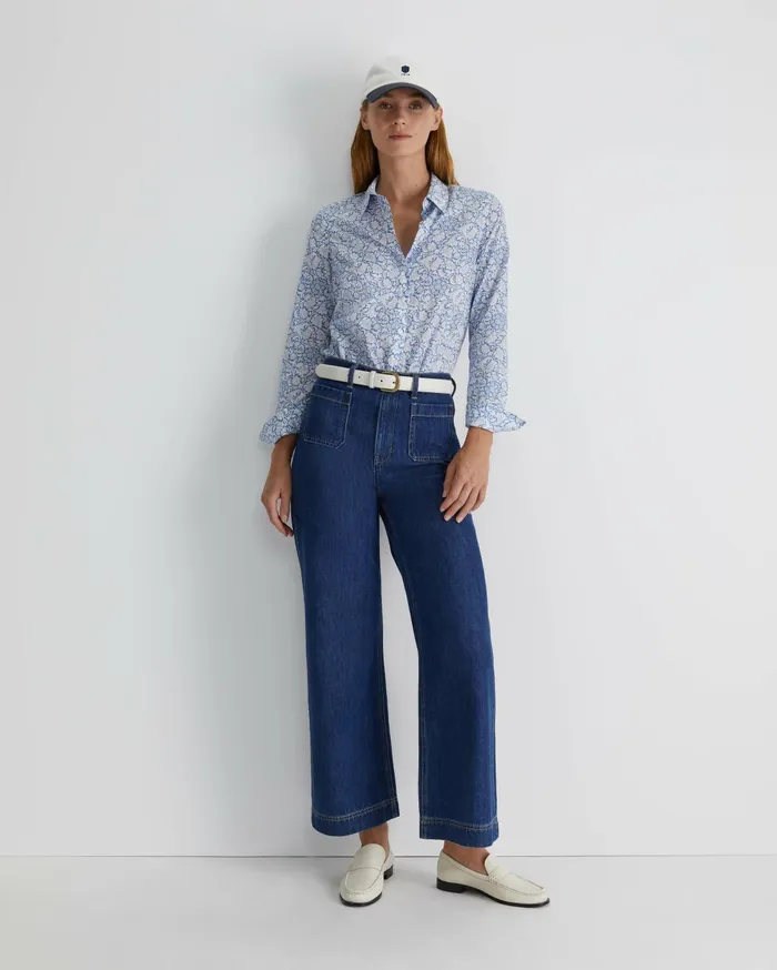 Women Sportscraft Shirts Robertson Liberty Shirt Blue Multi