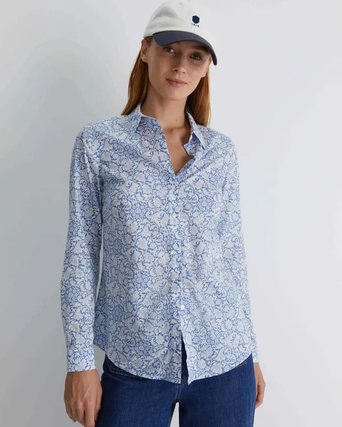 Women Sportscraft Shirts Robertson Liberty Shirt Blue Multi