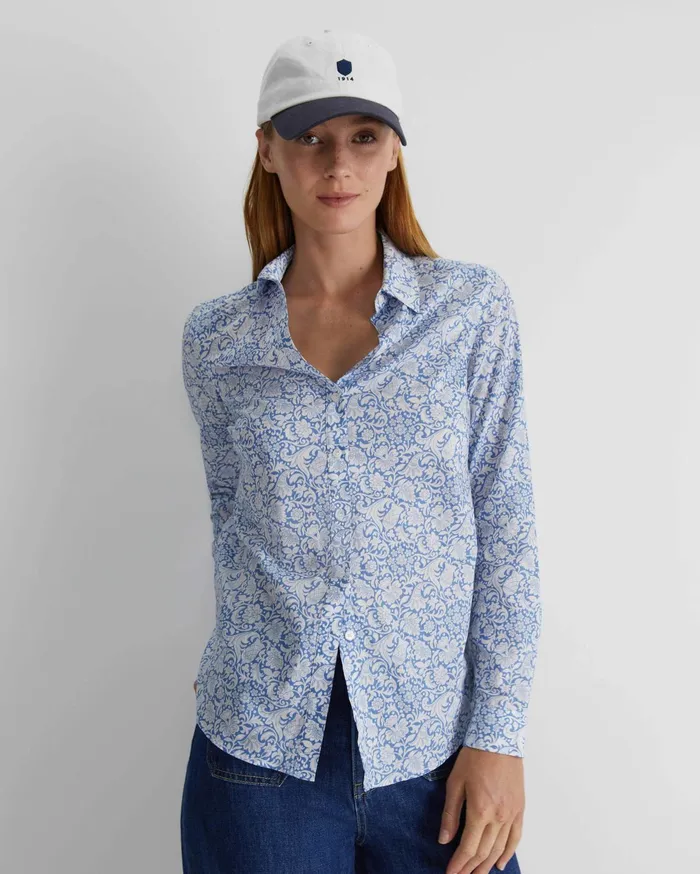 Women Sportscraft Shirts Robertson Liberty Shirt Blue Multi