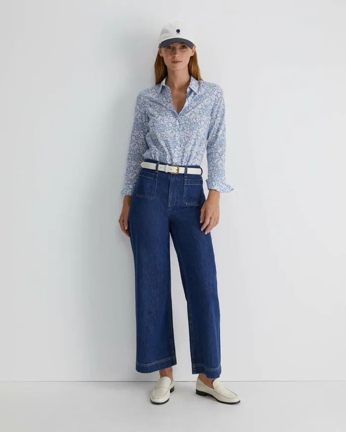 Women Sportscraft Shirts Robertson Liberty Shirt Blue Multi