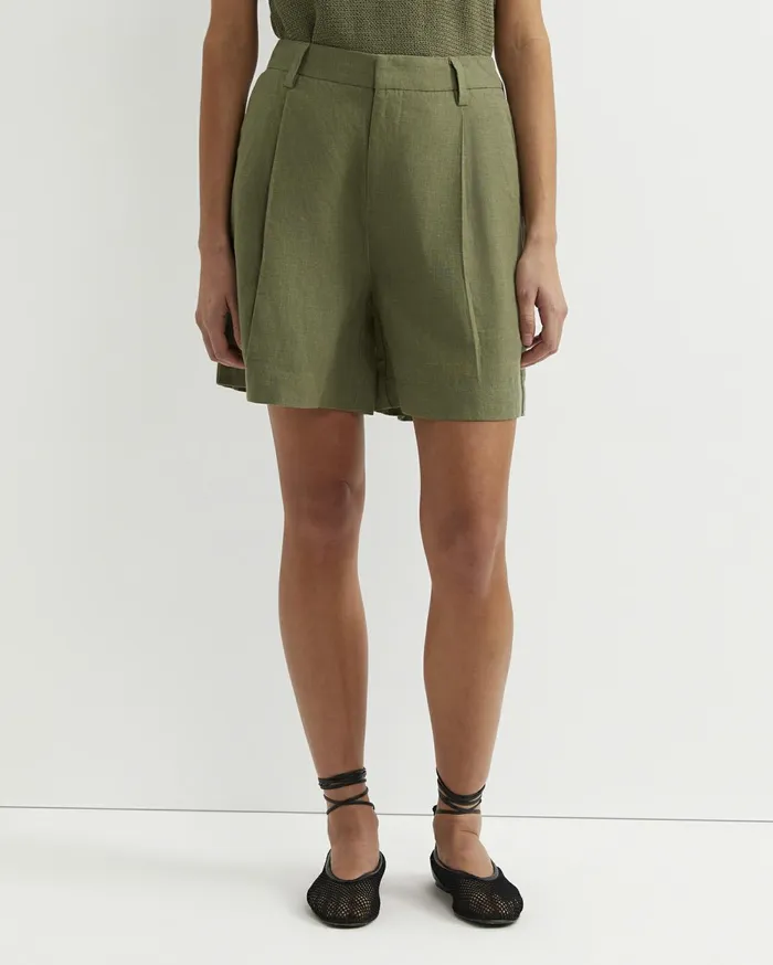 Women Sportscraft Shorts Lilou Linen Short Khaki