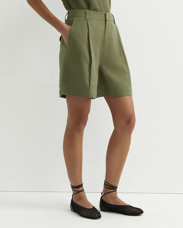 Women Sportscraft Shorts Lilou Linen Short Khaki