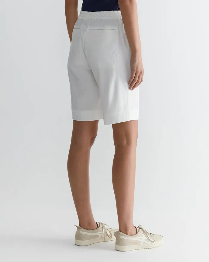 Women Sportscraft Shorts Rosa Linen Short White
