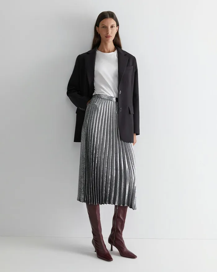 Women Sportscraft Skirts Emily Pleat Skirt Silver