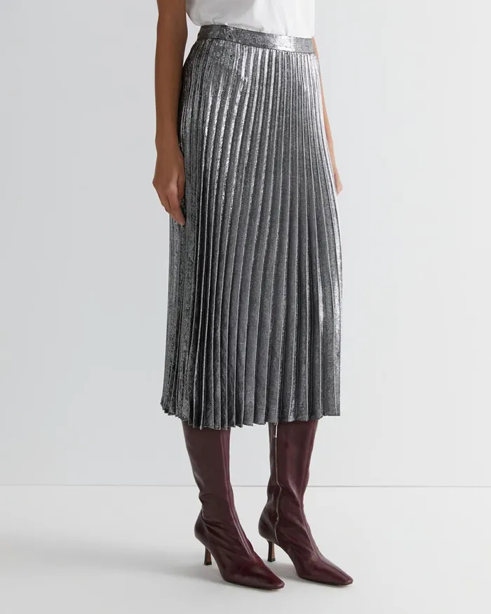 Women Sportscraft Skirts Emily Pleat Skirt Silver
