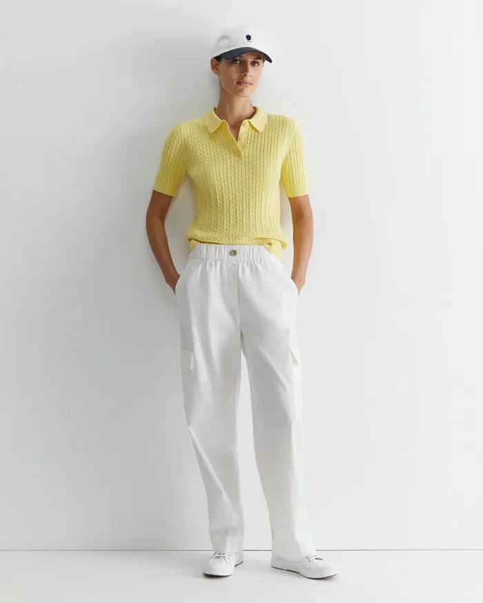 Women Sportscraft Tops and Tees Elka Cable Polo Sun
