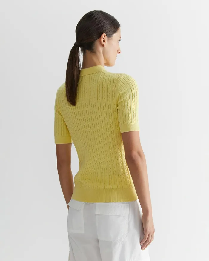Women Sportscraft Tops and Tees Elka Cable Polo Sun