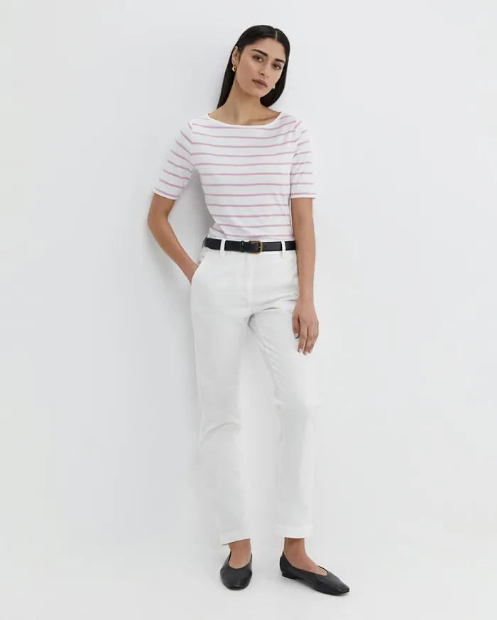 Women Sportscraft Tops and Tees Heidi Boat Neck Top Whitepink