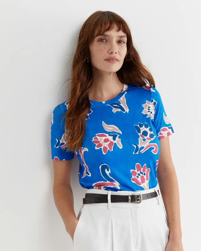 Women Sportscraft Tops and Tees Leighton Liberty Tee Blue Multi