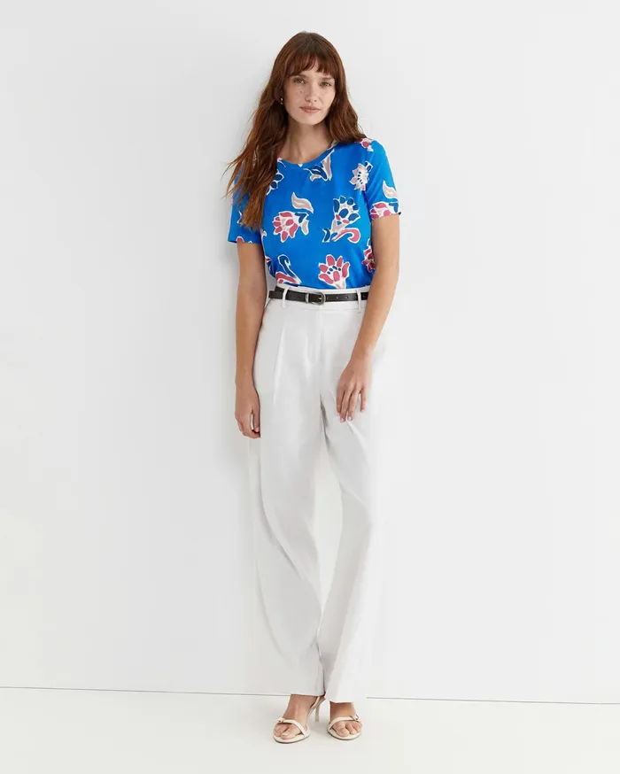 Women Sportscraft Tops and Tees Leighton Liberty Tee Blue Multi