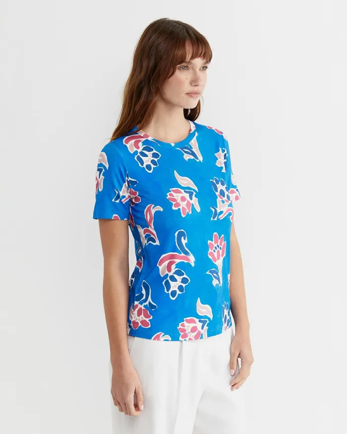 Women Sportscraft Tops and Tees Leighton Liberty Tee Blue Multi