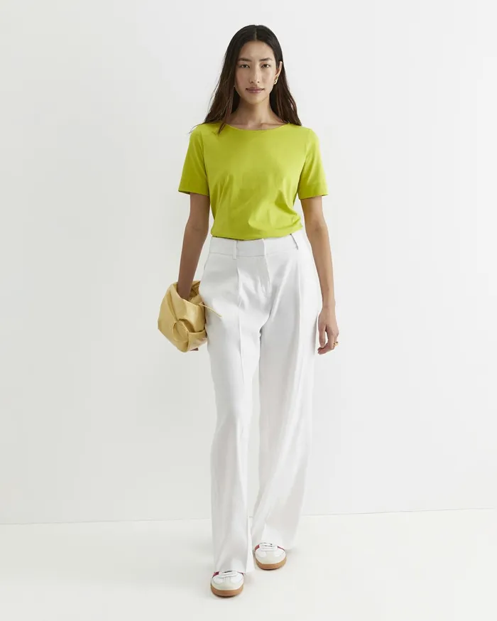 Women Sportscraft Tops and Tees Mercerised Cotton Tee Celery