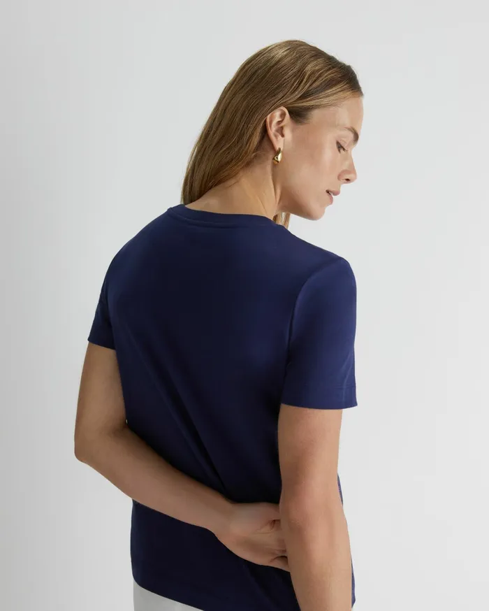 Women Sportscraft Tops and Tees SC Logo Tee Navy