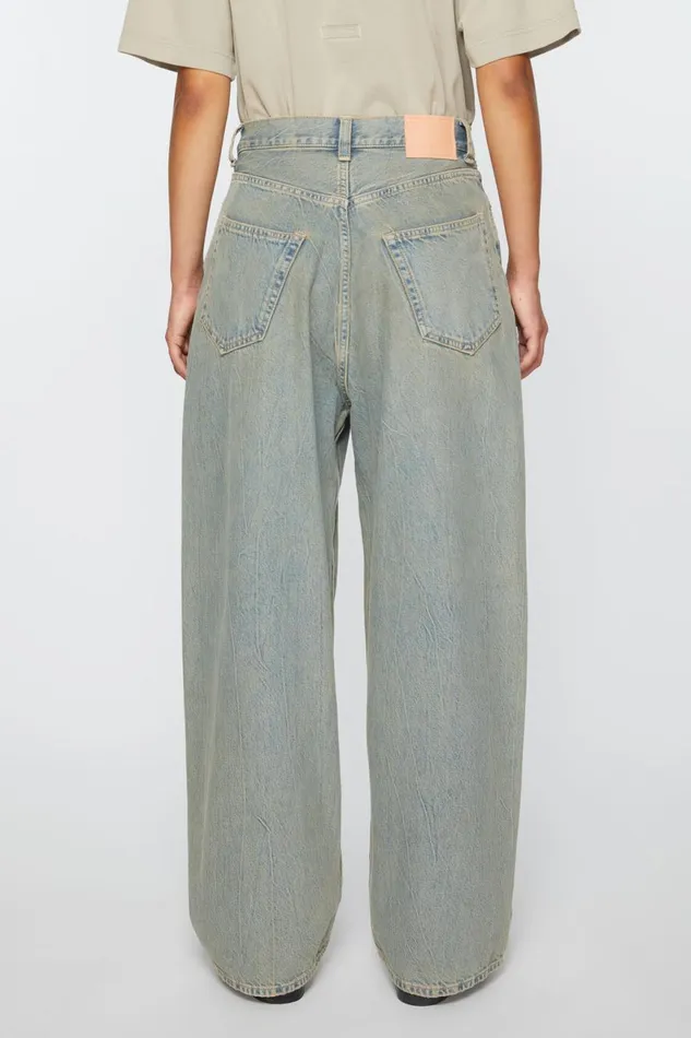 Women Super Baggy Fit Jeans 8211 2023F Bluebeige Acne Studios Jeans