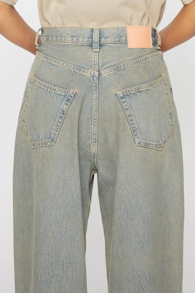 Women Super Baggy Fit Jeans 8211 2023F Bluebeige Acne Studios Jeans