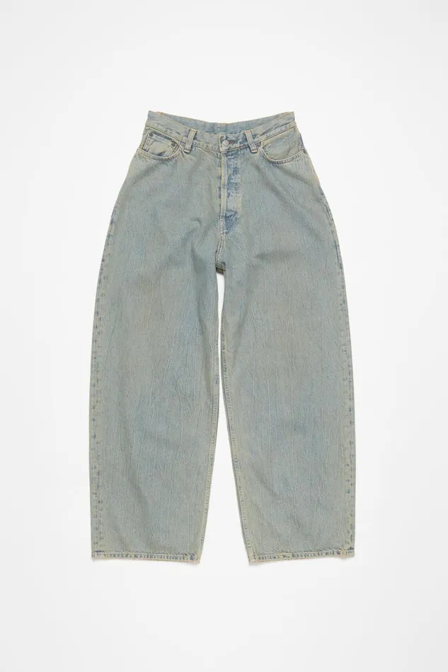 Women Super Baggy Fit Jeans 8211 2023F Bluebeige Acne Studios Jeans