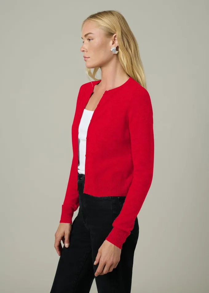 Women Sweaters Joe039s Jeans THE DANI CASHMERE CARDIGAN Holiday Red