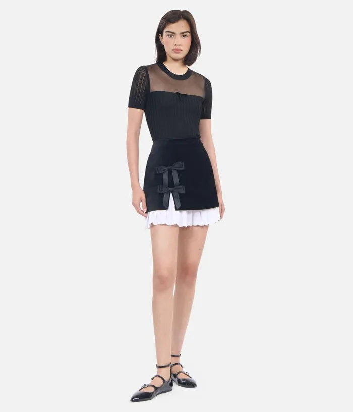 Women Sweaters THE KOOPLES Black Openwork Sweater