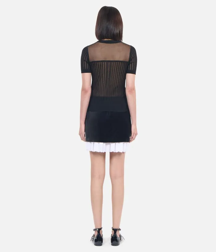 Women Sweaters THE KOOPLES Black Openwork Sweater Women Sweaters THE KOOPLES Black Openwork Sweater