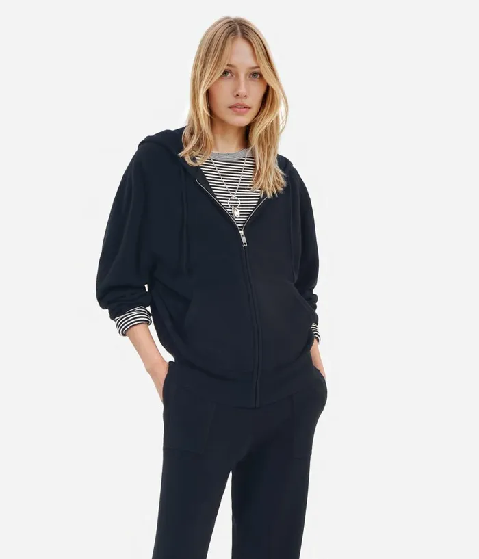 Women Sweaters THE KOOPLES Black Wool And Cashmere Hoodie