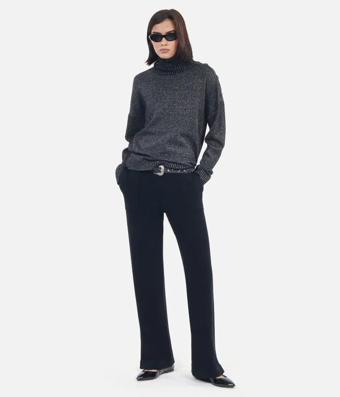 Women Sweaters THE KOOPLES Black Wool And Cashmere Sweater