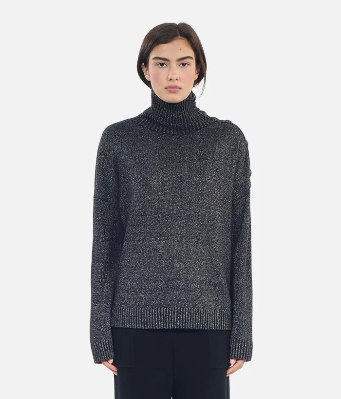Women Sweaters THE KOOPLES Black Wool And Cashmere Sweater