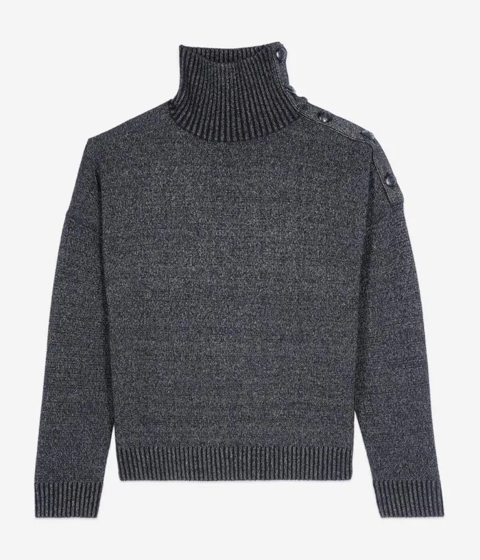 Women Sweaters THE KOOPLES Black Wool And Cashmere Sweater