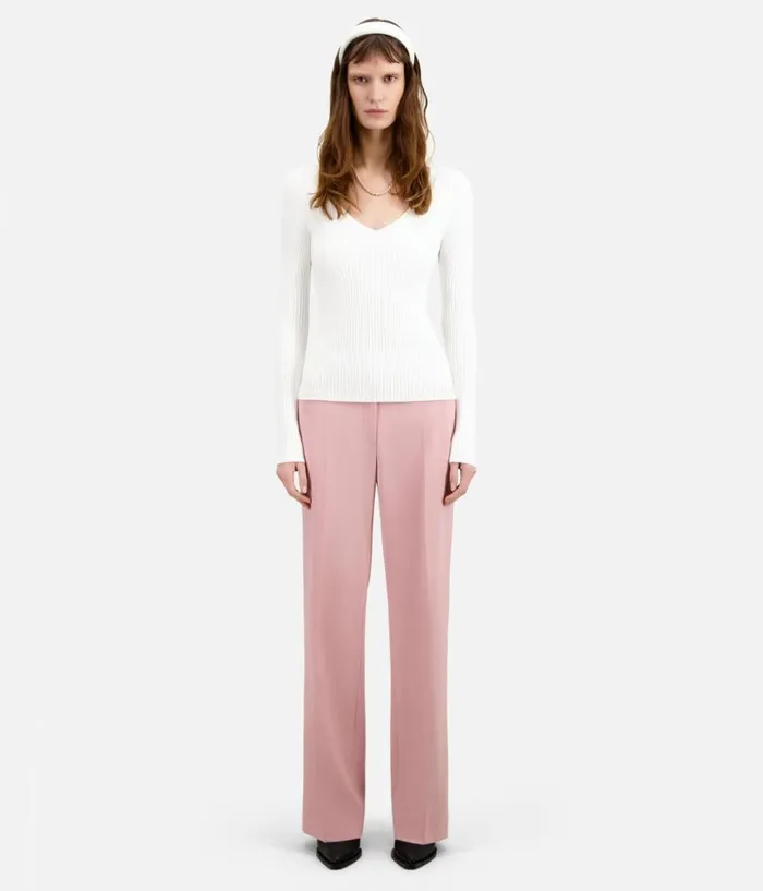 Women Sweaters THE KOOPLES Ecru Ribbed Knit Sweater