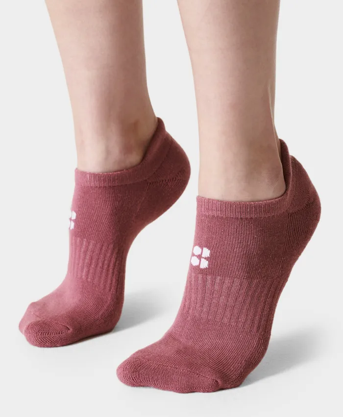 Women Sweaty Betty Workout Trainer Socks 3 Pack Adventure Pink Underwear