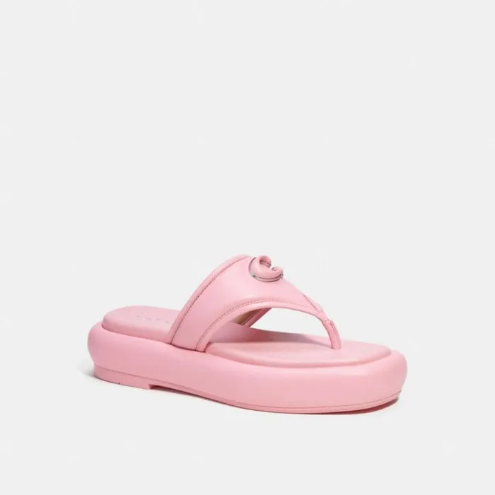 Women Sylvie Sandal Flower Pink Coach Sandals