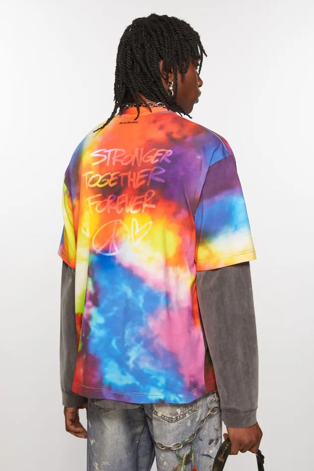 Women Tshirt Stronger Together Forever Multicolor Acne Studios Tshirts