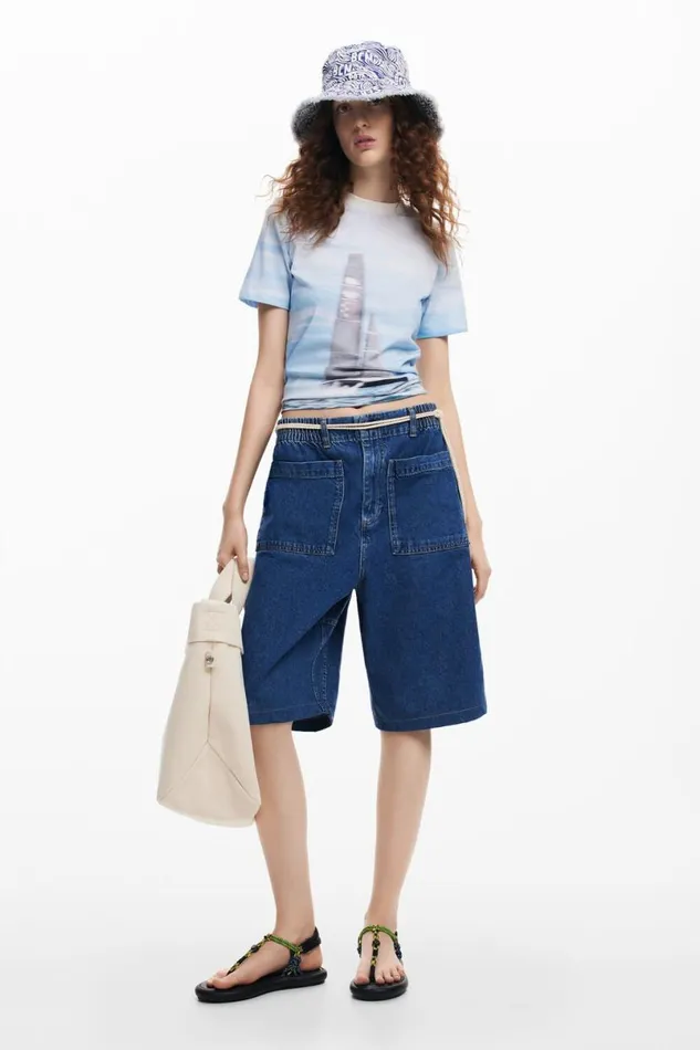 Women Tshirts Desigual American Magic Sailboat Tshirt