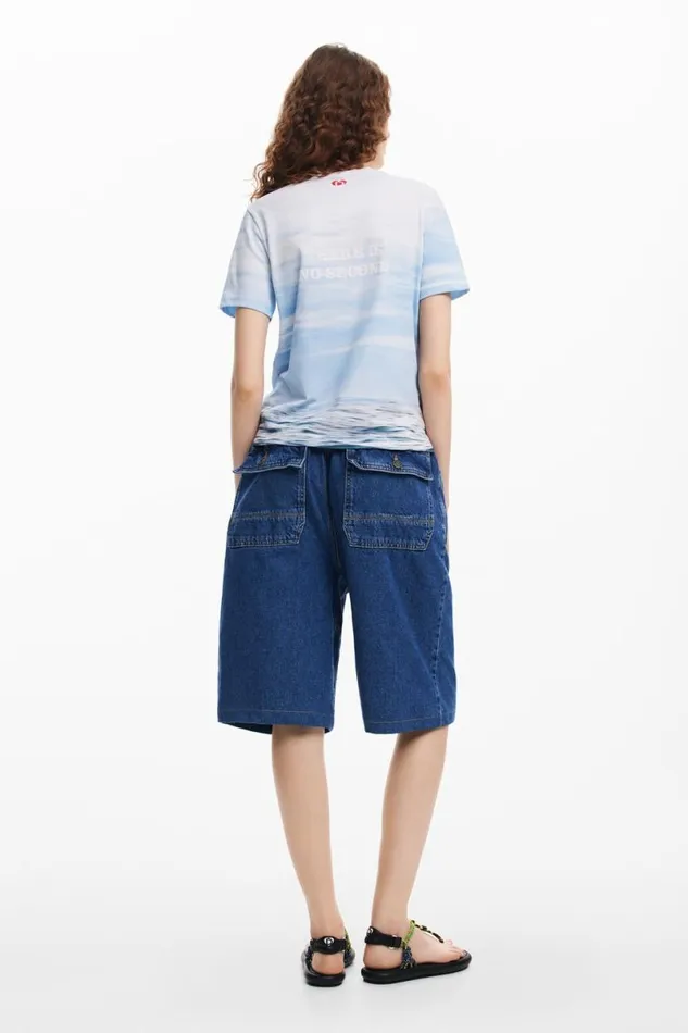 Women Tshirts Desigual American Magic Sailboat Tshirt
