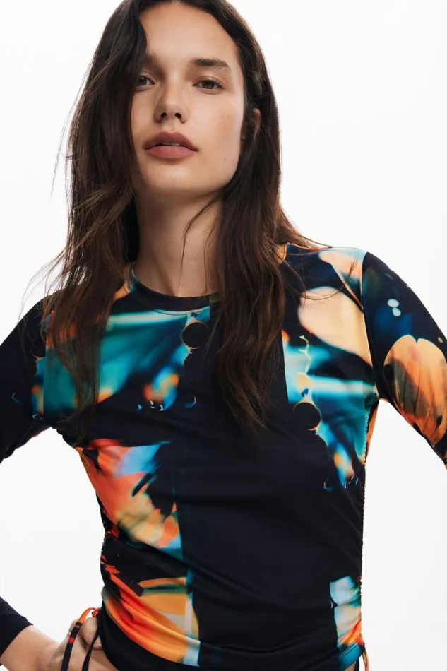 Women Tshirts Desigual Floral Tshirt