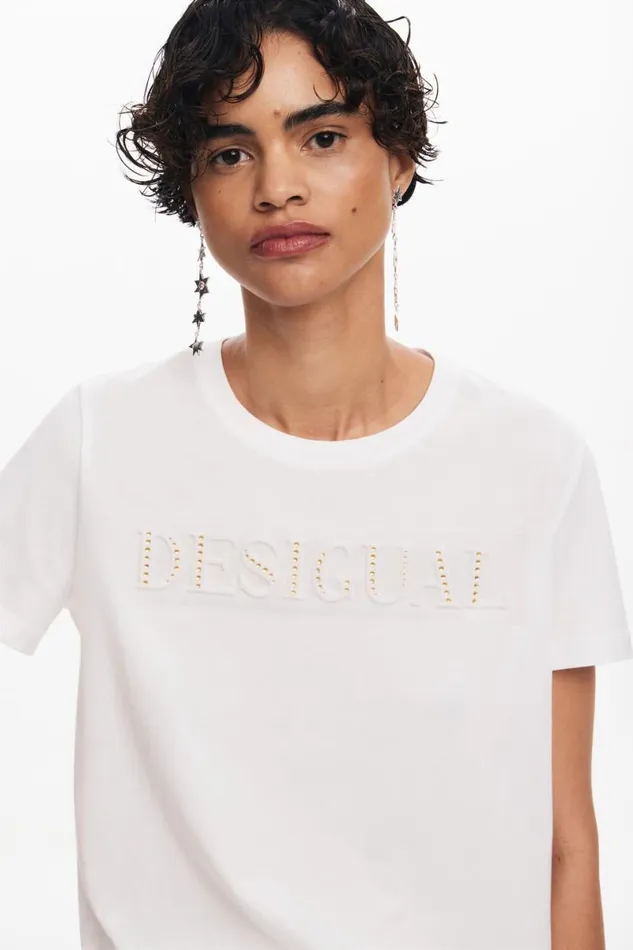 Women Tshirts Desigual Logo Tshirt