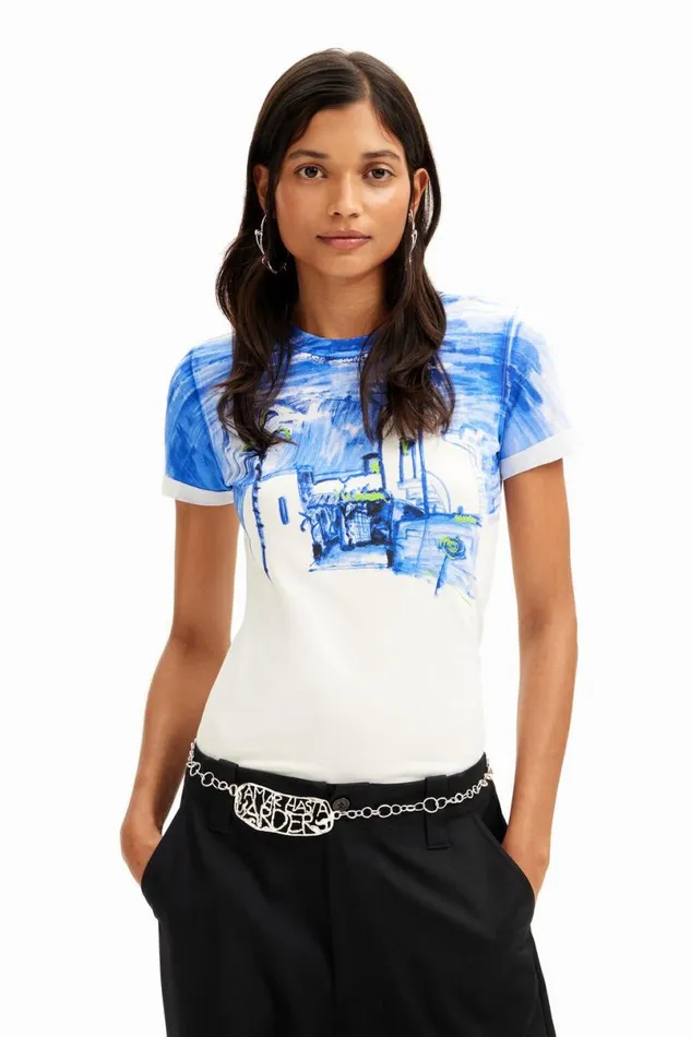 Women Tshirts Desigual Mediterranean Landscape Tshirt