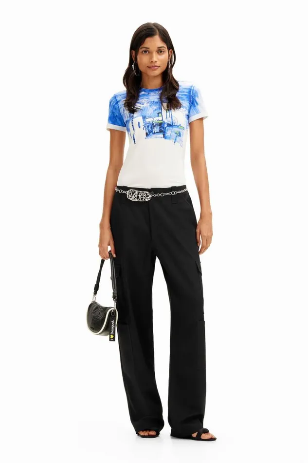 Women Tshirts Desigual Mediterranean Landscape Tshirt