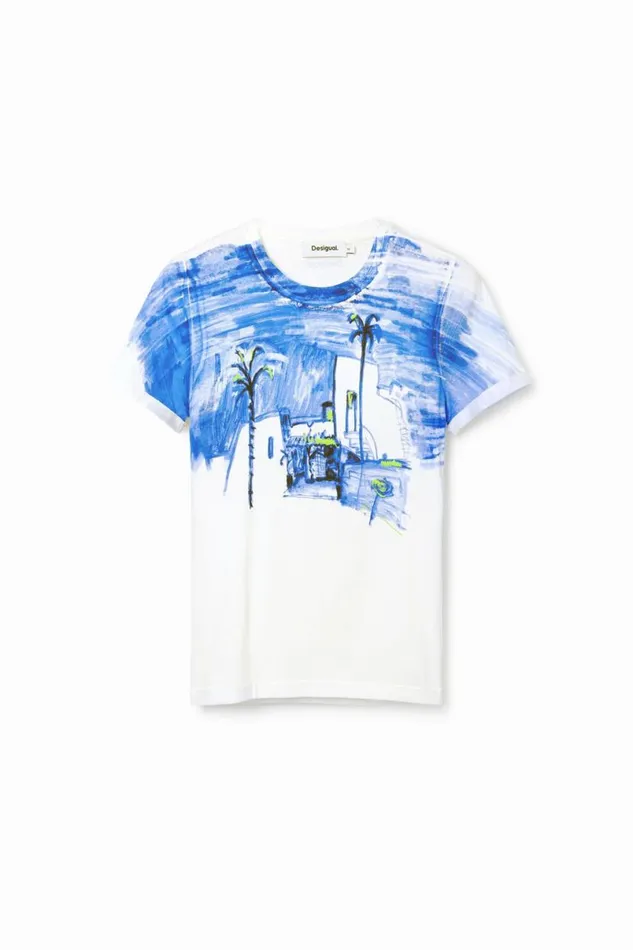 Women Tshirts Desigual Mediterranean Landscape Tshirt