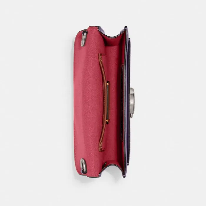 Women Tabby Crossbody Wristlet Silverlight Violet Coach Clutches
