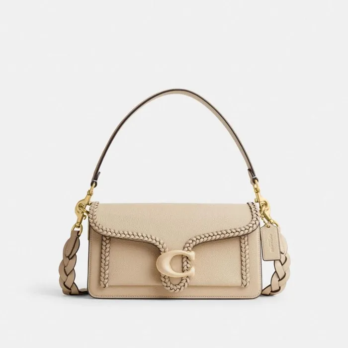 Women Tabby Shoulder Bag 26 With Braid Brassivory Coach Shoulder Bags and Hobos