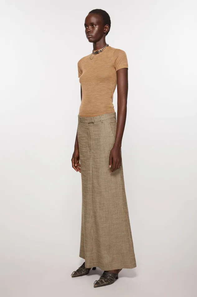 Women Tailored Skirt Multi Brown Acne Studios Skirts