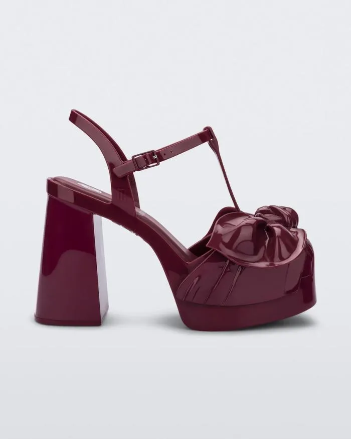 Women Tie Party Heel Red Melissa Heels