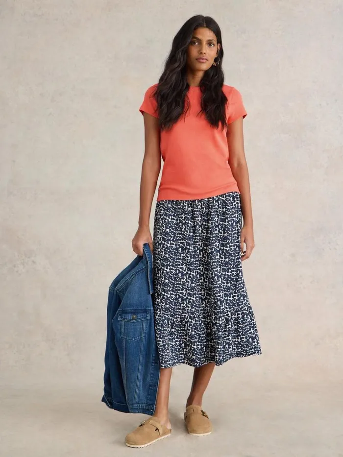 Women TOPS and TEES White Stuff AIDA TEE Mid Orange