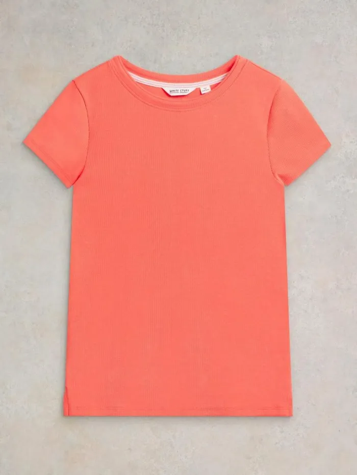 Women TOPS and TEES White Stuff AIDA TEE Mid Orange Women TOPS and TEES White Stuff AIDA TEE Mid Orange