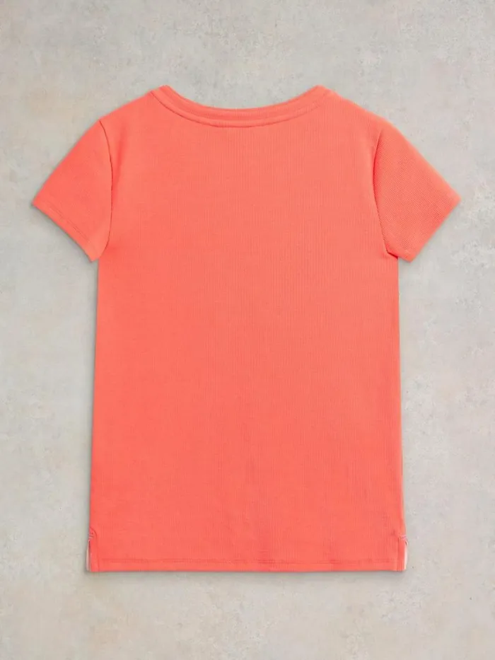 Women TOPS and TEES White Stuff AIDA TEE Mid Orange Women TOPS and TEES White Stuff AIDA TEE Mid Orange