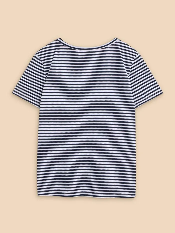 Women TOPS and TEES White Stuff NADIA SS SCOOP NECK TEE White Multi
