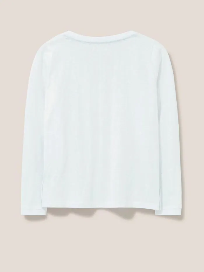 Women TOPS and TEES White Stuff Nelly LS Tee Brilliant White Women TOPS and TEES White Stuff Nelly LS Tee Brilliant White